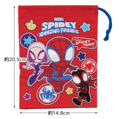 Skater Spider-Man Marvel Boys Lunch Box Set 21x15cm Made in Japan KB62-A- Japan Figure Store - #1 Bring To You The Best Japanese Goods
