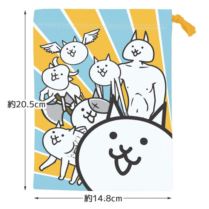 Skater The Battle Cats Lunch Box Bag 21X15cm Gusseted Made in Japan- Japan Figure Store - #1 Bring To You The Best Japanese Goods