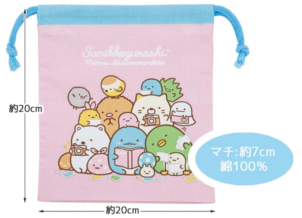 Skater Sumikko Gurashi Girls Lunch Box Drawstring Bag Set of 2 Made in Japan- Japan Figure Store - #1 Bring To You The Best Japanese Goods