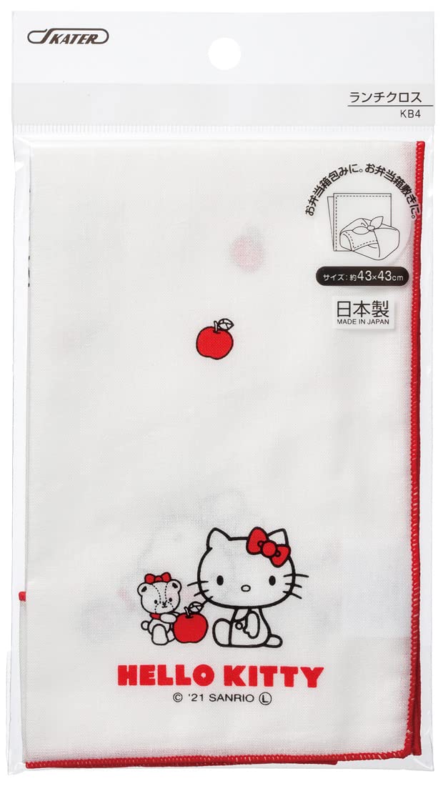 Skater Kitty & Tiny Chum Sanrio Girls Lunch Box with 43x43cm Cloth Made in Japan- Japan Figure Store - #1 Bring To You The Best Japanese Goods