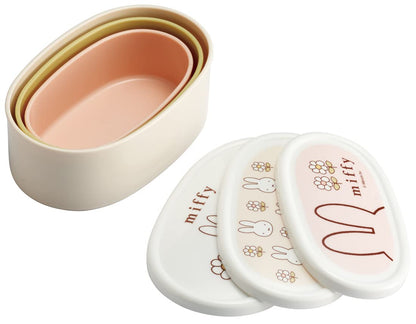 Skater Miffy Antibacterial Lunch Box Set 3 Sizes Made in Japan- Japan Figure Store - #1 Bring To You The Best Japanese Goods