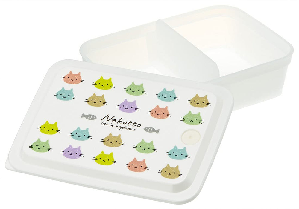 Skater Silver Ion Antibacterial Lunch Box Soft Fill Air Valve Colorful Nekotto 850ml- Japan Figure Store - #1 Bring To You The Best Japanese Goods
