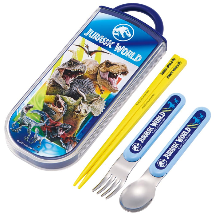 Skater Jurassic World Kids Trio Lunch Box Set with Antibacterials Made in Japan- Japan Figure Store - #1 Bring To You The Best Japanese Goods