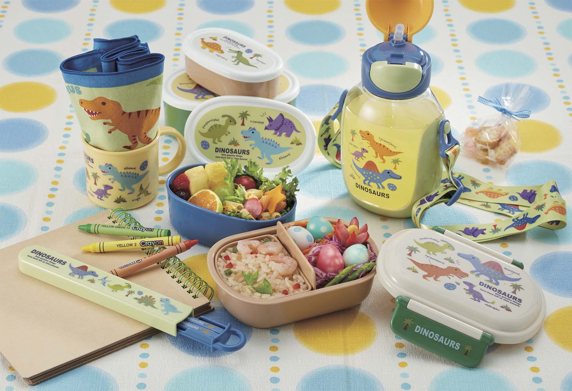 Skater Dinosaur Picture Lunch Cloth 43 x 43 cm Made in Japan KB4-A- Japan Figure Store - #1 Bring To You The Best Japanese Goods