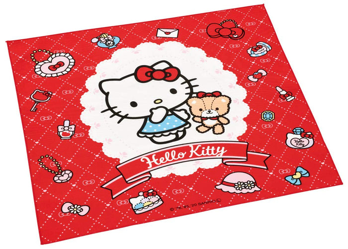Skater Sanrio Kitty Lunch Cloth Fashionable Girl Design 43x43cm Made in Japan- Japan Figure Store - #1 Bring To You The Best Japanese Goods