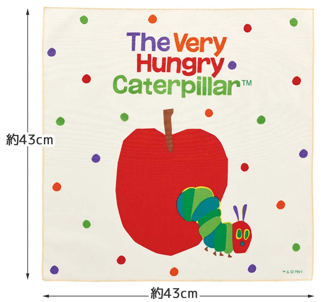 Skater Very Hungry Caterpillar Lunch Cloth 43x43cm Made in Japan Kb4-A- Japan Figure Store - #1 Bring To You The Best Japanese Goods