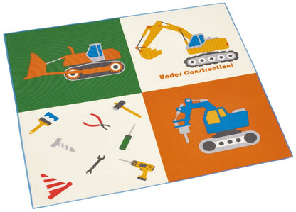 Skater Brand Japanese Lunch Cloth with Working Car Design 43 x 43cm- Japan Figure Store - #1 Bring To You The Best Japanese Goods