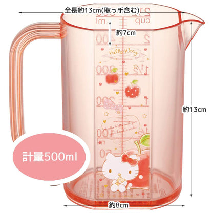 Skater Hello Kitty Happiness Girl 500ml Measuring Cup - Sanrio Mmc1- Japan Figure Store - #1 Bring To You The Best Japanese Goods