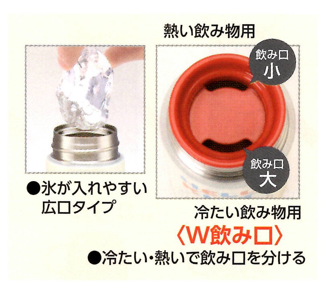 Skater 350ml Stainless Steel Water Bottle with Chico-Chan Design - SMBC4B- Japan Figure Store - #1 Bring To You The Best Japanese Goods