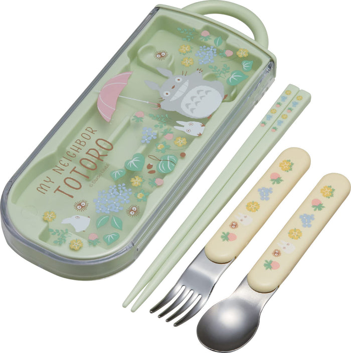 Skater My Neighbor Totoro Durable Utensil Set - Forks Spoons Chopsticks with Case- Japan Figure Store - #1 Bring To You The Best Japanese Goods