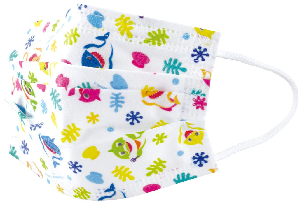 Skater Baby Shark 3-Ply Children's Mask 30-Pack Box Mskp30-A- Japan Figure Store - #1 Bring To You The Best Japanese Goods