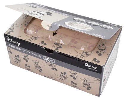 Skater Regular Size 4-Ply Mickey Mouse Non-Woven Masks Box of 30 Extra Large- Japan Figure Store - #1 Bring To You The Best Japanese Goods