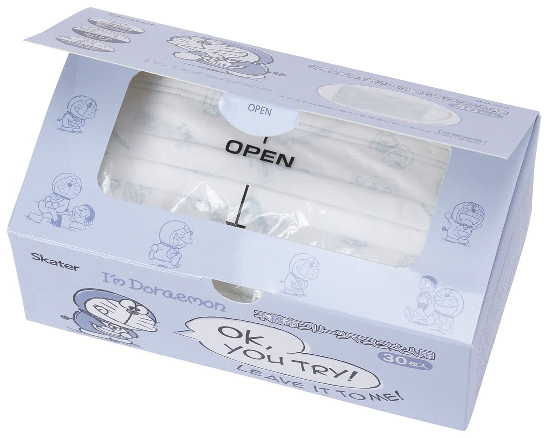 Skater Doraemon 4-Ply Regular Size Masks Sanrio 30 Piece Box - Mskp40-A- Japan Figure Store - #1 Bring To You The Best Japanese Goods