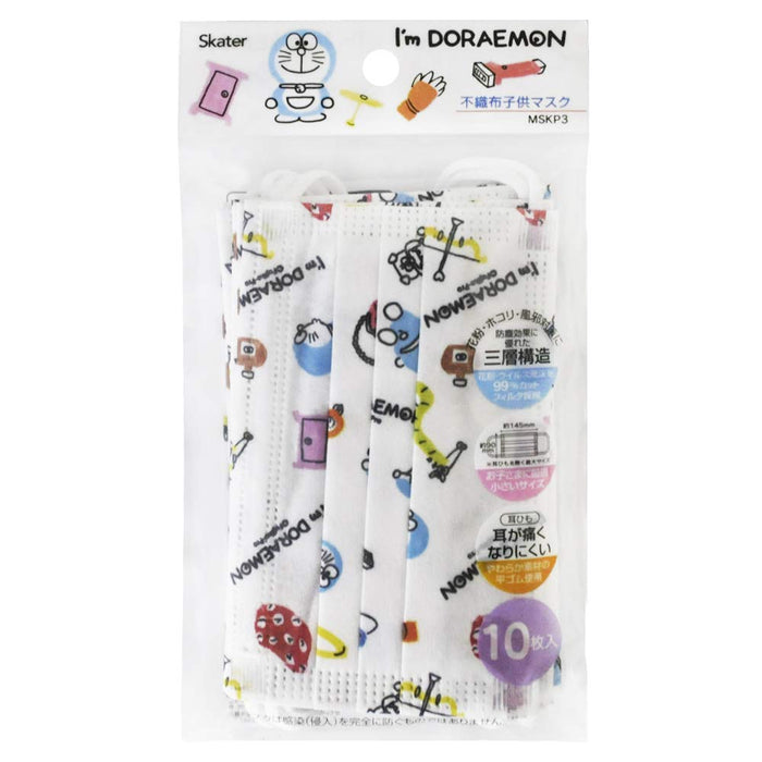 Skater Doraemon Masks for Children Three-Ply Non-Woven Pack of 10- Japan Figure Store - #1 Bring To You The Best Japanese Goods