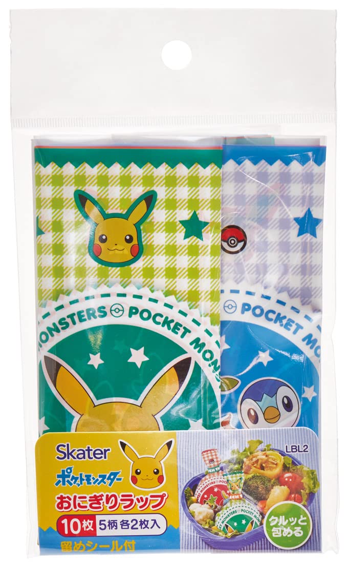 Skater Pokemon Onigiri Wrap Film 10 Sheets - Quality Made in Japan- Japan Figure Store - #1 Bring To You The Best Japanese Goods