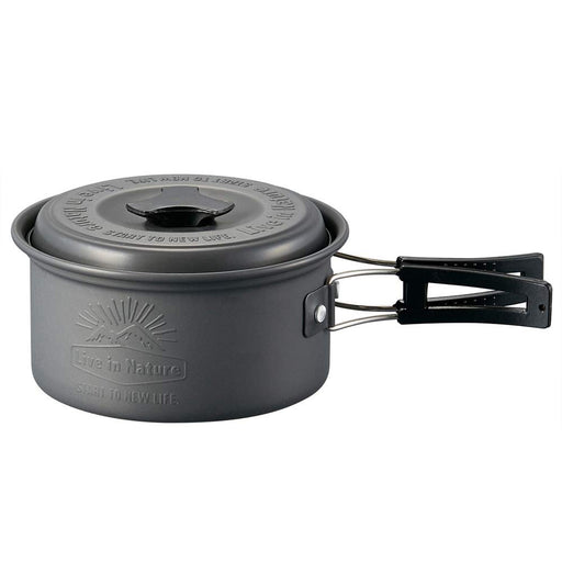 Skater Aluminum Outdoor Pot with Lid 13cm Folding Handle - Livenature AN15- Japan Figure Store - #1 Bring To You The Best Japanese Goods