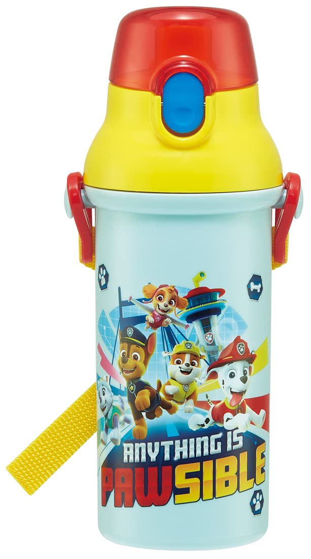 Skater Paw Patrol 480Ml Water Bottle for Kids Boys Plastic - Made in Japan- Japan Figure Store - #1 Bring To You The Best Japanese Goods
