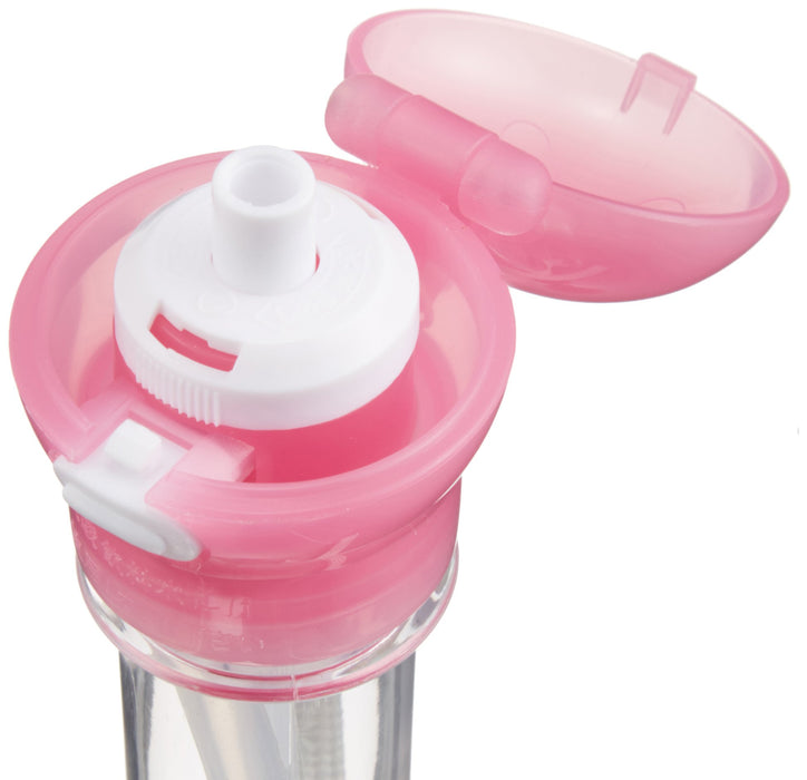 Skater Pink Plastic Bottle with Straw Cap and Case 350ml/500ml - Pshc5- Japan Figure Store - #1 Bring To You The Best Japanese Goods