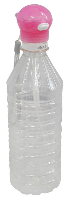 Skater Pink Plastic Bottle with Straw Cap and Case 350ml/500ml - Pshc5- Japan Figure Store - #1 Bring To You The Best Japanese Goods