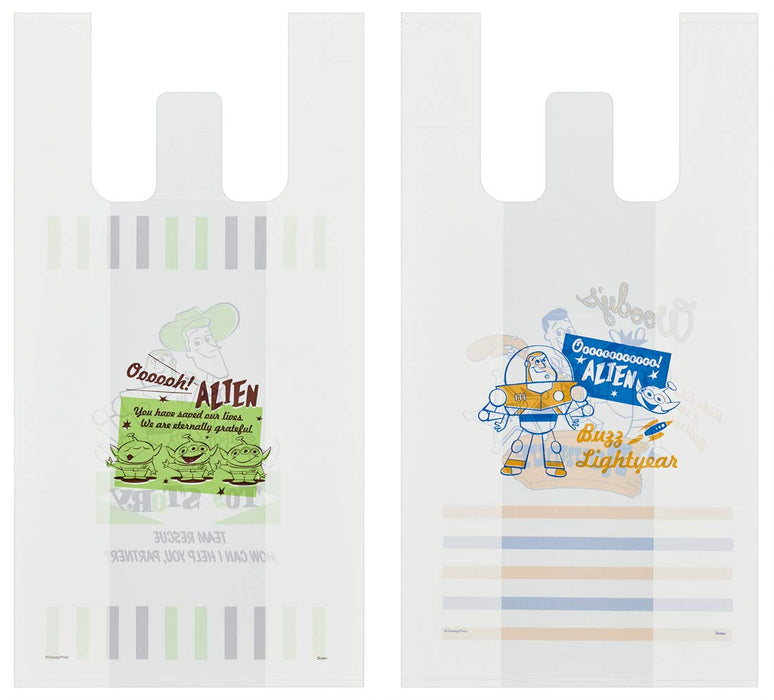 Skater Disney Toy Story Medium Plastic Shopping Bags with Handles 49x25x14cm 10 Pack RGBH2- Japan Figure Store - #1 Bring To You The Best Japanese Goods