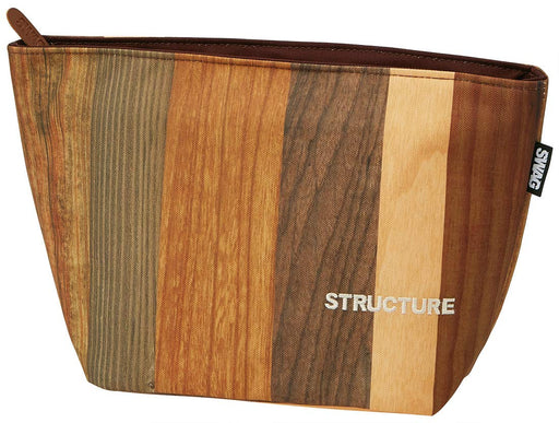 Skater Brown Wood Grain Zippered Cooler Lunch Bag 30 X 22 X 12 cm Kbc4 Model- Japan Figure Store - #1 Bring To You The Best Japanese Goods