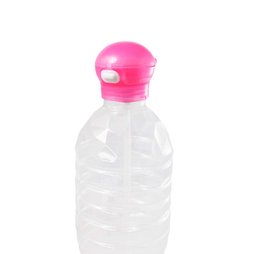Skater Pink Push-Type Plastic Bottle with Straw Cap 350Ml & 500Ml Pshc3-A Model- Japan Figure Store - #1 Bring To You The Best Japanese Goods