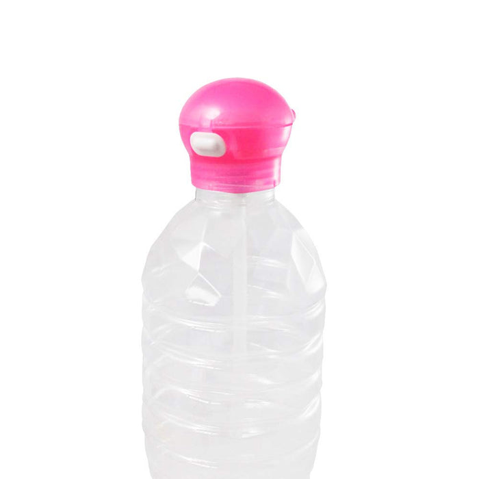 Skater Pink Push-Type Plastic Bottle with Straw Cap 350Ml & 500Ml Pshc3-A Model- Japan Figure Store - #1 Bring To You The Best Japanese Goods
