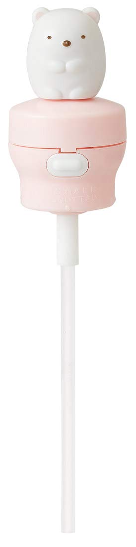 Skater 350ml/500ml Silicone Push-Straw Hopper Cap with Sumikko Gurashi Polar Bear Mascot PSHC6- Japan Figure Store - #1 Bring To You The Best Japanese Goods