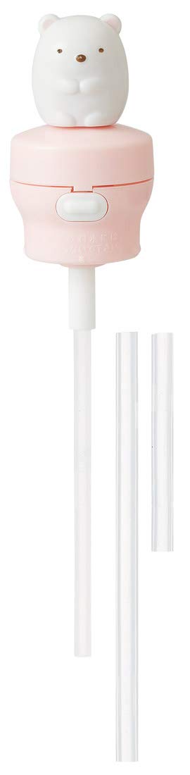 Skater 350ml/500ml Silicone Push-Straw Hopper Cap with Sumikko Gurashi Polar Bear Mascot PSHC6- Japan Figure Store - #1 Bring To You The Best Japanese Goods