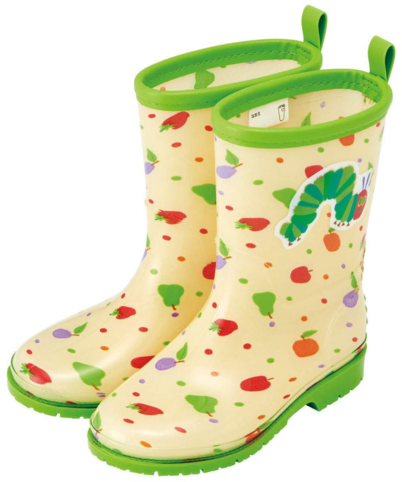 Skater Kids Rain Boots 18Cm Reflective Tape Very Hungry Caterpillar Design