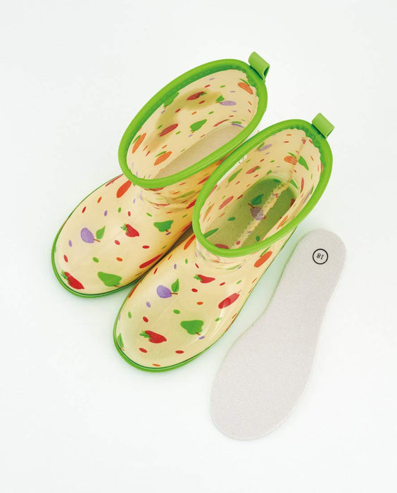 Skater Kids Rain Boots 18Cm Reflective Tape Very Hungry Caterpillar Design