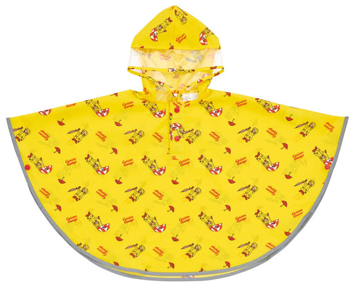 Skater Boys' Rain Poncho - Curious George Raincoat Suitable for 80-100cm Height- Japan Figure Store - #1 Bring To You The Best Japanese Goods