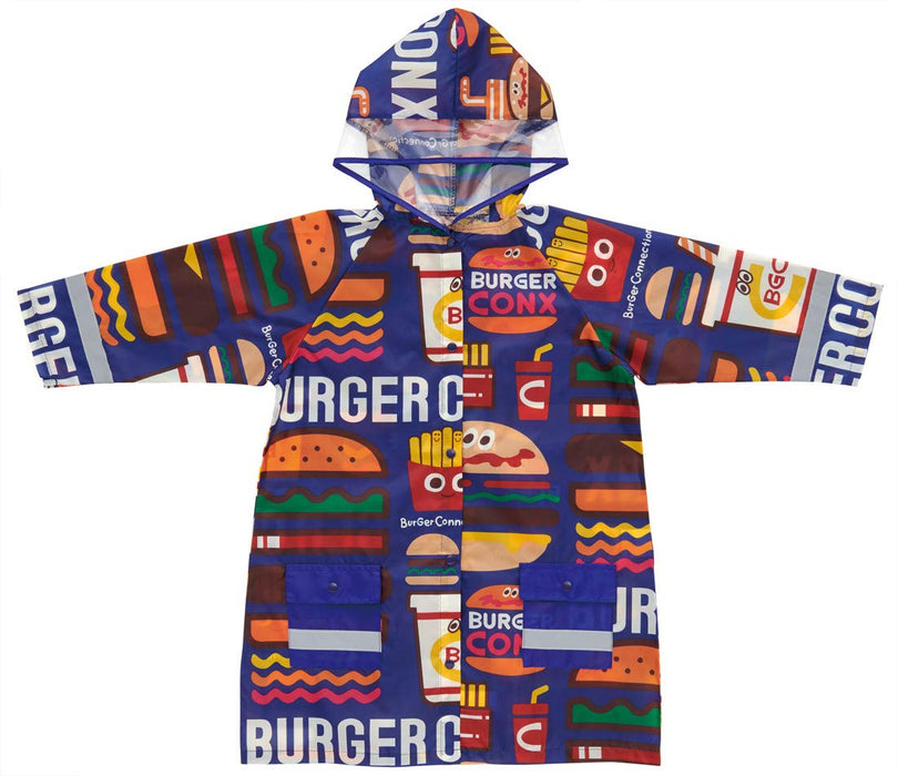 Skater Kids Burger Concus Mix Raincoat Suitable for 110-125cm Height Raco1N- Japan Figure Store - #1 Bring To You The Best Japanese Goods