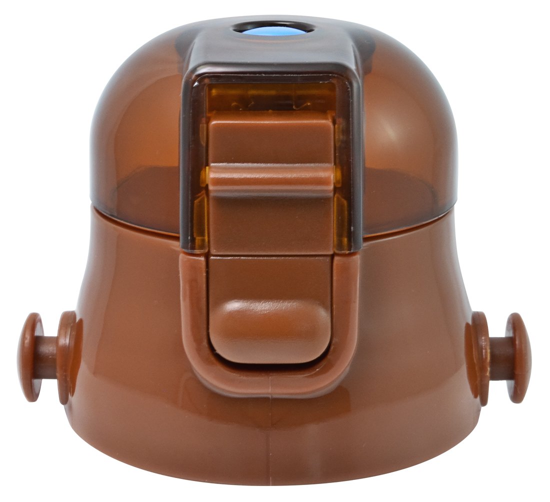 Skater 580ml Replacement Cap Unit for Kids' Water Bottles - Suitable for SDC6N/SKDC6 Models - Brown- Japan Figure Store - #1 Bring To You The Best Japanese Goods