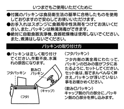 Skater Children's Water Bottle Replacement Cap 580ml Suitable for Model SDC6N/SKDC6 Pink- Japan Figure Store - #1 Bring To You The Best Japanese Goods