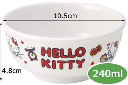 Skater Hello Kitty Cookie Sanrio Melamine Rice Bowl 240Ml - M320- Japan Figure Store - #1 Bring To You The Best Japanese Goods