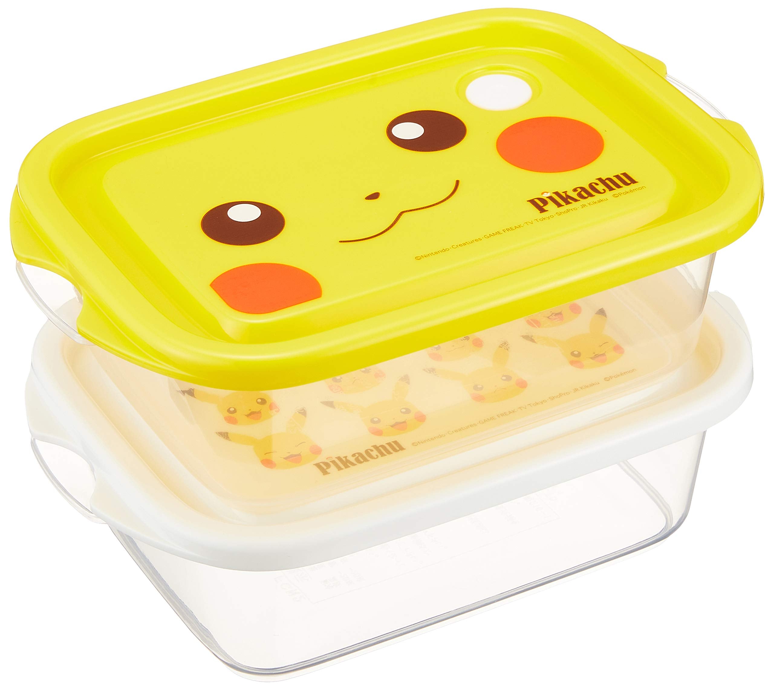 Skater Pikachu Pokemon 500ml Sealable Container Made in Japan - 2 Pack- Japan Figure Store - #1 Bring To You The Best Japanese Goods