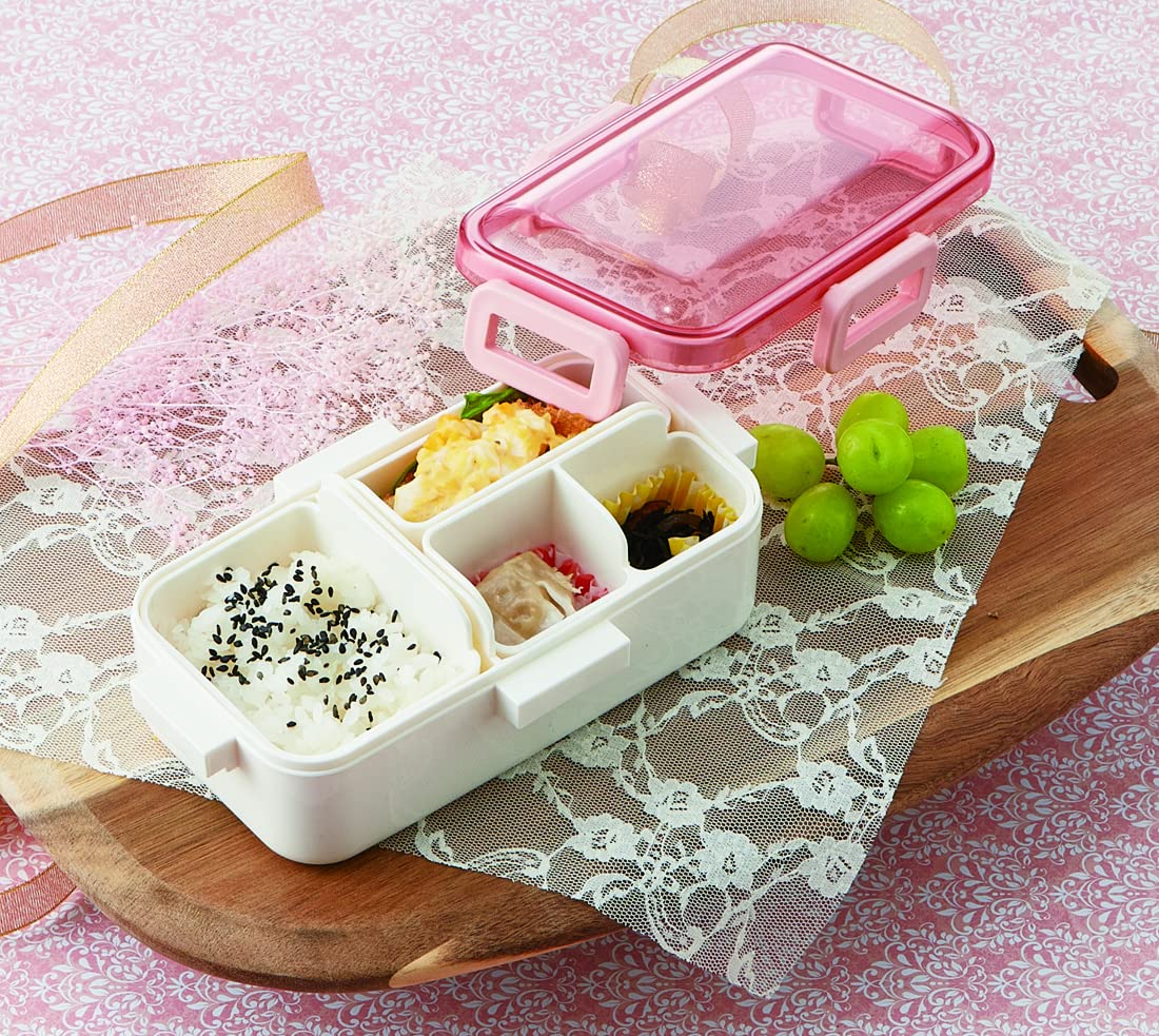 Skater Pastel Pink 530Ml Lunch Box with Dome Lid - Made in Japan Pflb6S-A- Japan Figure Store - #1 Bring To You The Best Japanese Goods
