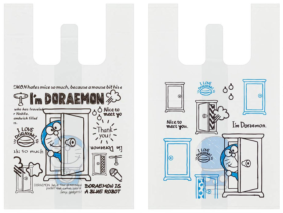 Skater Doraemon Lunch Box Bags 40x25x20cm Pack of 10 Size S Skater Sanrio Shopping Bags- Japan Figure Store - #1 Bring To You The Best Japanese Goods