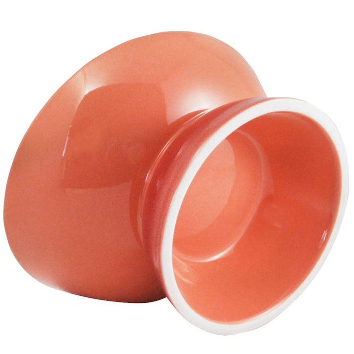 Skater Chob3 Ceramic Short-Nosed Dog Food Bowl with Mat Wide Orange- Japan Figure Store - #1 Bring To You The Best Japanese Goods