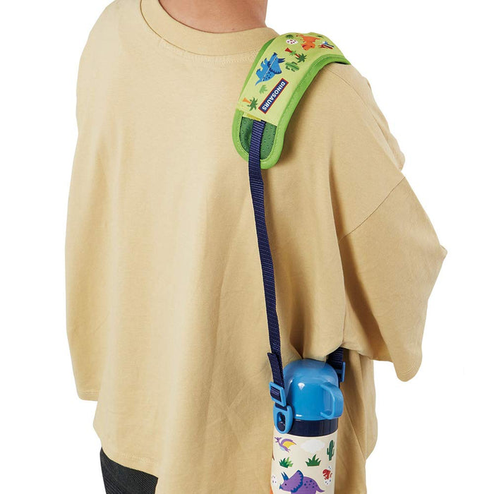 Skater Dinosaurus Water Bottle Bag with Shoulder Belt Cover Pad - Lsvc1-A- Japan Figure Store - #1 Bring To You The Best Japanese Goods