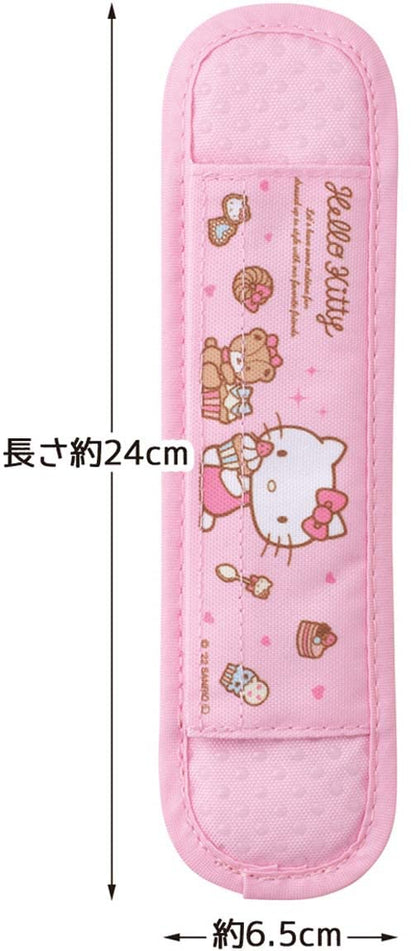 Skater Sanrio Sweets Hello Kitty Water Bottle with Shoulder Belt Cover Pad- Japan Figure Store - #1 Bring To You The Best Japanese Goods