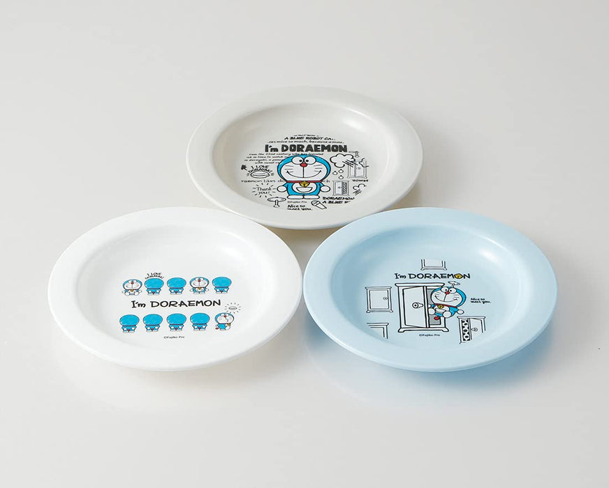 Skater Doraemon Small Plastic Plates Set of 3 15cm - Made in Japan PA-4- Japan Figure Store - #1 Bring To You The Best Japanese Goods