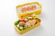 Skater 2-Tier Lunch Box 600ml Dome-Shaped Lid Softly Served Earth Colour Mustard Yellow- Japan Figure Store - #1 Bring To You The Best Japanese Goods
