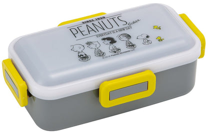 Skater Snoopy Monochrome Lunch Box 530ml with Dome Lid - Made in Japan- Japan Figure Store - #1 Bring To You The Best Japanese Goods