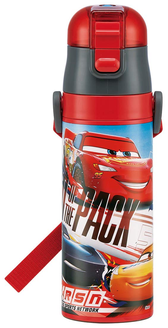 Skater Disney Cars 19 Stainless Steel Kids Sports Water Bottle 470ml- Japan Figure Store - #1 Bring To You The Best Japanese Goods