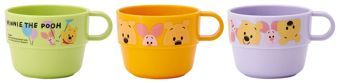 Skater Winnie The Pooh Stacking Cups for Kids Set of 3 - Disney Made in Japan KS31-A- Japan Figure Store - #1 Bring To You The Best Japanese Goods