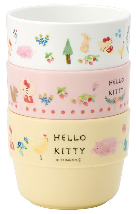 Skater Hello Kitty Stacking Cups for Kids Set of 3 Made in Japan KS31-A- Japan Figure Store - #1 Bring To You The Best Japanese Goods