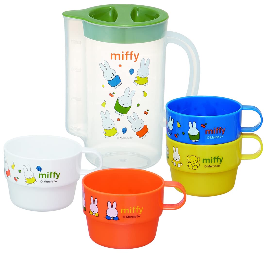 Skater Miffy 21 Stacking Cups Set of 4 with Case and Water Bottle Made in Japan KS32-A- Japan Figure Store - #1 Bring To You The Best Japanese Goods