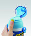 Skater Blue Children's 3D Straw Drinking Water Bottle Stainless Steel 380ml - Plarail Sspv4- Japan Figure Store - #1 Bring To You The Best Japanese Goods